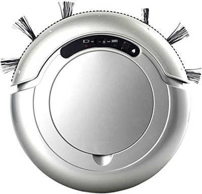 Samnuerly Aspirador robótico Mejorado-Aspirador robótico 1200pa, (Tiempo de Funcionamiento de 120 Minutos, Cubo de Basura Extra Grande de 320 ml) Múlt