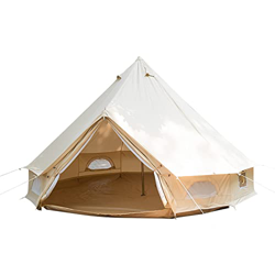 GLWANJG Carpa de Lujo en Forma de Campana de yurta, Carpa portátil Impermeable Gruesa Adecuada para 3-8, Camping al Aire Libre, Equipo de Gran Espacio características