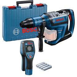 Bosch Professional Martillo perforador combinado a batería GBH 18V-45 C + Bosch Professional Detector de pared D-tect 120 en oferta