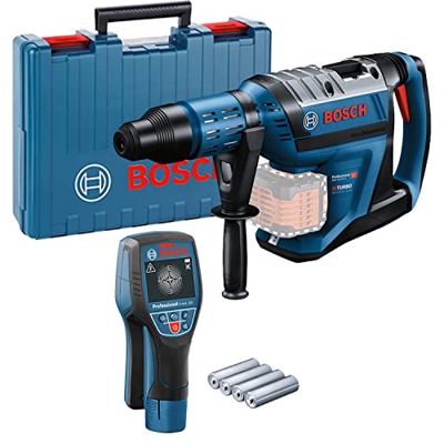 Bosch Professional Martillo perforador combinado a batería GBH 18V-45 C + Bosch Professional Detector de pared D-tect 120