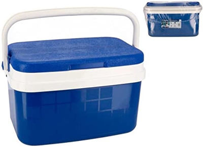 Nevera portátil con asa 16 litros, Material Polipropileno,Porta Alimentos para Playa, Acampada, Camping, Disponible varios tamaño de capacidad distint