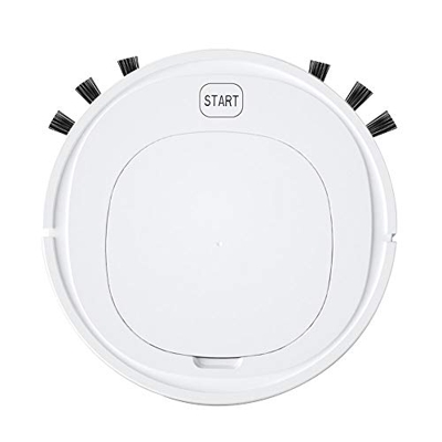 HMTE Robot de Barrido Aspirador Robot de Piso Multifuncional 3 en 1, Robot de Barrido Inteligente, Barre, trapea y Seca, con Recarga automática