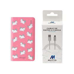 Mr Wonderful Pack Power Bank, Slimmest USB 6.000mAh Bateria Externa Unicornios + Cable Datos USB- MicroUSB características