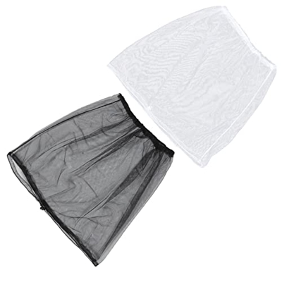 Unomor 2 PCS Mosquito Cabezal Moshito Capa de La Cubierta del Sombrero de Red de Moscas Descargas para Pesca para Pesca Aire Jardinería de Senderismo