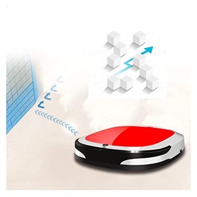 Robot Vacuum Cleaner Rechargeable Electric Wireless Sweep Robot Automatic Cleaner Robot Vacuum Cleaner Household Cleaning Mop The Floor (Color : Red)