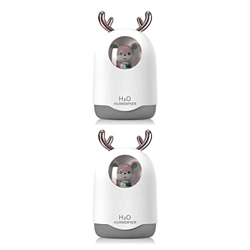 Yihaifu 2 Juegos de Mini humidificador de 300ml, difusor de aire regulable para dormitorio, rociador de niebla sónica, atomizador de protección de apa características
