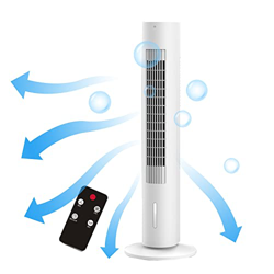 BeiLiHe Ventilador de Torre con Control Remoto 88/102 cm, Ventilador de Pie Oscilante 60°, Silencioso,7H Temporizador, 3 Velocidades y3 Modos de Venti en oferta
