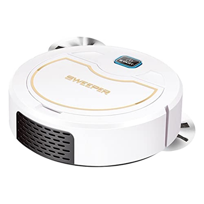 FETION Carga automática Robot Inteligente Robot 3-en-1 Máquina de Limpieza doméstica seca/húmeda-Negro/148 (Color : White)