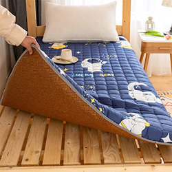 KKCD Colchoneta De Futón Enrollable Colchón De Piso De Tatami Japonés Colchón Portátil Plegable Acampar Shikibuton Colchoneta Dormir Acolchada Ratán A en oferta
