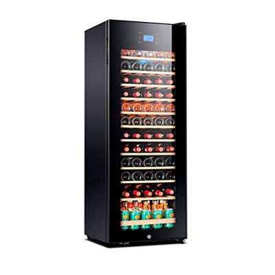Free Standing Single Zone Fridge and Chiller for Red and White Wines with Touch Control 128L 158L