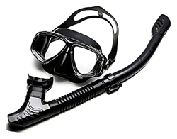 WARRIO Gafas y máscaras de Buceo Gafas de Buceo máscaras de Buceo con máscaras de Snorkel Profesional con Vidrio antifogado Juego de Silicona for nata en oferta
