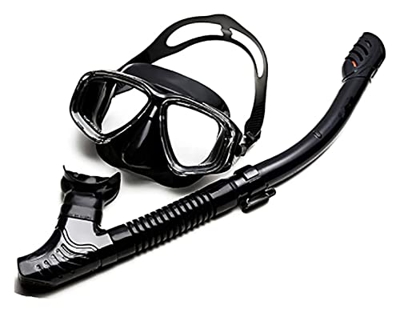 WARRIO Gafas y máscaras de Buceo Gafas de Buceo máscaras de Buceo con máscaras de Snorkel Profesional con Vidrio antifogado Juego de Silicona for nata