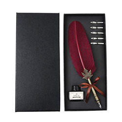 Genérico Retro Caligrafía Quill Plumín Dip Plum Set de tinta Pluma estilográfica Regalos características