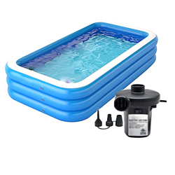 XIALIUXIA Piscinas Hinchable, Piscina Inflable Familiar, Piscina Rectangular con Material de PVC de 3 Capas, para Fiesta AcuáTica de Verano, Adultos,  características