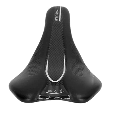Cojín para Asiento de Bicicleta de Montaña, Sillín de Bicicleta, Cuero de Microfibra Suave, Diseño Ergonómico Hueco Universal para Bicicletas de Carre