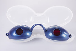 Protector ocular para cabinas solárium UVA y UVB. Ideales para playa y piscina. Fabricación propia. Modelo VISION 2 (color azul) precio