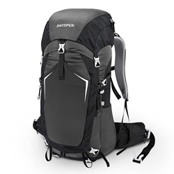 SKYSPER 50L Mochilas de Senderismo Impermeable Hombres Mujeres Mochilas de Trekking Mochila de viaje Mochila multifuncional para Acampar al aire libre en oferta
