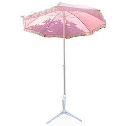 Parasol para Exteriores, sombrilla de Playa inclinable, sombrilla para jardín, sombrilla de Playa de 5.2 pies para portátil al Aire Libre, Rosa características