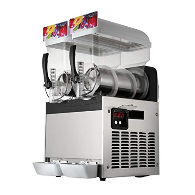 Máquina de aguanieve de 2 X15L, máquina de aguanieve de Bebida congelada Comercial, máquina para Hacer aguanieve de Bebida congelada, máquina para der