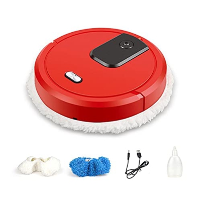 Robot doméstico Cleaner de aspiradora. USB Carga de aspiradora Máquina de la fregona rotativa Humidificación Spray Spray Barrido Inteligente Barredora