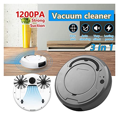 Inicio Auto Robot Aspirador Recargable Smart Switching Robot Aspirumeer Home Barredora De Pisos (Color : White)