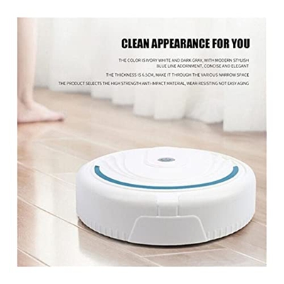 Smart Aspiruminers Robot Automático Alfombra Limpieza Polvo Peluquería Barrido USB Clasificador de vacío Recargable Vacuo Barredora De Pisos (Color : 