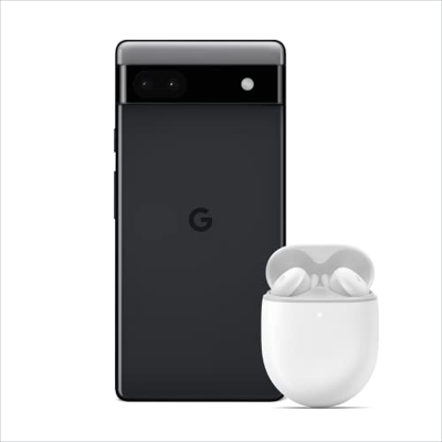 Google Pixel 6a Carbón + Pixel Buds A-Series Blanco