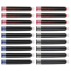 Ciieeo 150 Piezas de Cartuchos de Lápiz de Lápiz de Pluma de Color Azul Rojo Que Recarga La Pluma de La Fuente de Caligrafía Cartuchos de Tinta Negra  en oferta