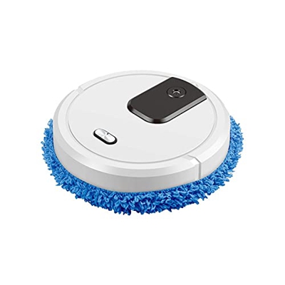 Tres en un Robot Inteligente Robot Aspirador Recargable Recargable y Mojado MOP Barrido de aspiradora Barredora De Pisos (Color : White)