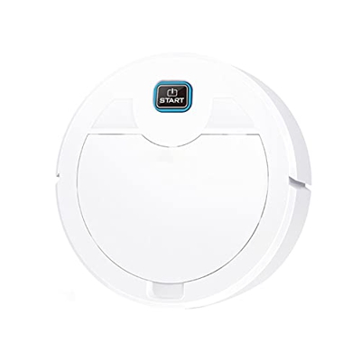 Smart Robot Aspirumeer Multifuncional 3-en 1 Auto Recargable Piso Robot de Barrido seco Máquina de aspiradora húmeda Barredora De Pisos (Color : White