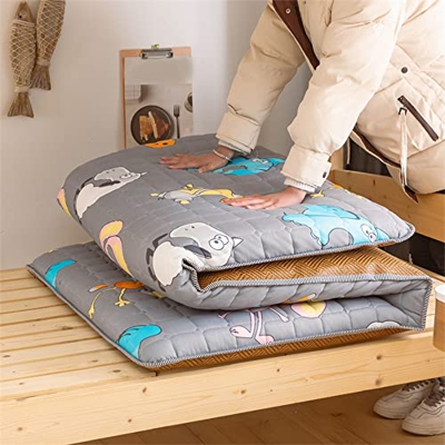 KKCD Colchón De Futón Cama De Piso Japonés Colchoneta Dormir Colchón Plegable Tatami Colchón Portátil Colchón Camping Colchón De Dormitorio Espesor 4C