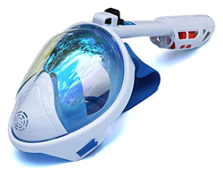 WARRIO Máscara de buceo, máscara de buceo, gafas de buceo, máscara de buceo, máscara subacuática, antiniebla, máscara completa de esnórquel, con anill precio