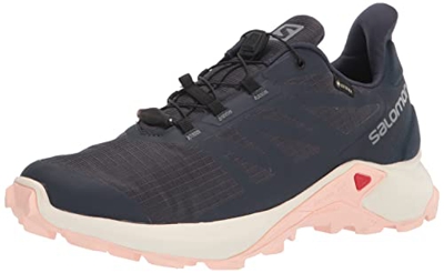 SALOMON Shoes Supercross 3, Zapatillas de Trail Running Mujer, India Ink/Vanilla Ice/Peachy Keen, 40 2/3 EU