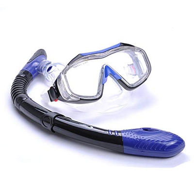 ZIPD Gafas de Buceo Gafas de Buceo de Buceo Equipo de Snorkel for Adultos Gafas Gafas de natación de Silicona para Natación Snorkeling (Color : Blue, 