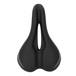 Sillín de bicicleta, grueso, transpirable, universal, asiento de bicicleta de montaña con zona de alivio central, ergonomía para mujeres, hombres, bic precio
