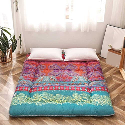 Acolchado Japons Futon Colchones,Espesar La Comodidad Colchn De Piso, Acolchado Tatami Colchn, Respirable Plegable, para Dormitorio Clido,Colchn De Ca