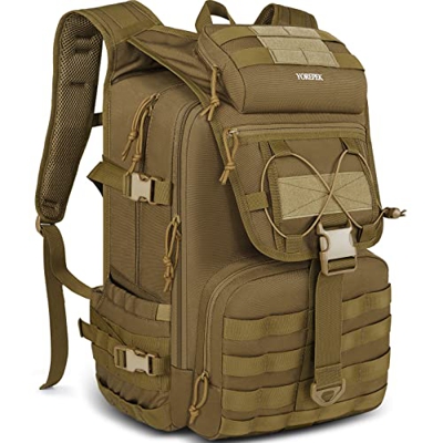 YOREPEK 45L Mochila Militar Hombres, Gran Bundeswehr Mochila Táctica Molle de Supervivencia del Ejército al Aire Libre, Mochila de Impermeable para Se