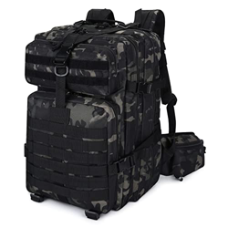 UBORSE Mochila Táctica Militar 45L Impermeable MOLLE Paquete de Asalto de Gran Capacidad para Utilidad Bolsa para Senderismo Acampada Caza Aire Libre  características