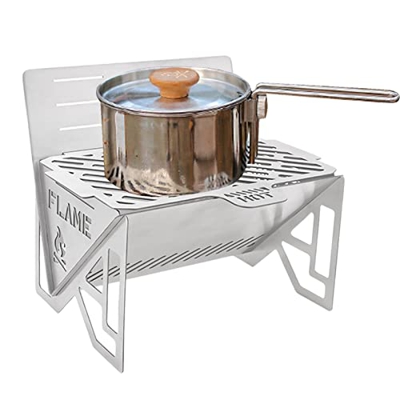 Ruilonghai Portable Stainless Steel Grill，Wood Grill for Camping，Detachable Portable Charcoal Wood Grill Camping Grill for Picnic, Hiking, Backyard Co