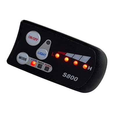 perfeclan Ordenador de Bicicleta a Prueba de, Pantalla Led para Bicicleta eléctrica, Panel de Control de velocímetro, Ligero para Bicicleta eléctrica,