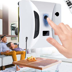 Eléctrico Robot Limpiacristales Ventana,Robot Limpiacristales Automático con Mando a Distancia Control, Inteligente Sensores Reconocimiento de Superfi características