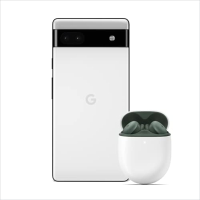 Google Pixel 6a Tiza + Pixel Buds A-Series Oliva