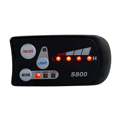 Amagogo Piezas de Pantalla de Bicicleta LED de Control de Controlador de 36V 48V modificación Impermeable para Bicicleta eléctrica