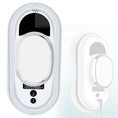 ZUKETANG Robot De Limpieza De Ventanas con Control Remoto, Limpiador De Vidrios Eléctrico, Sistema Inteligente De Detección De Bordes Robot De Limpiez