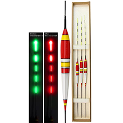 3 unids LED inteligente noche pesca boya electrónico luminoso pesca flotadores flotantes luz LED señuelos de pesca precio