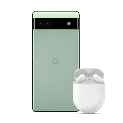 Google Pixel 6a Salvia + Pixel Buds A-Series Blanco