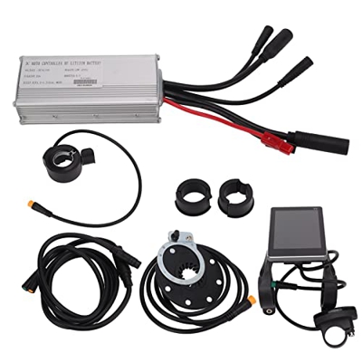 DEWIN Kit de modificación de Bicicleta eléctrica, Controlador Impermeable 22A y Juego de Pantalla S6 para motorreductor de 500W