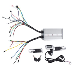 DEWIN Controlador de Bicicleta 36V 48V 1500W con Mango de Acelerador de Control de Velocidad Pantalla LCD para Manillar de Bicicleta eléctrica de 22,5 en oferta