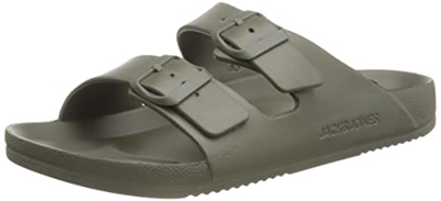 JACK & JONES Jfwcroxton Noos-Sandalia Moldeada, Hombre, Noche de Oliva, 43 EU