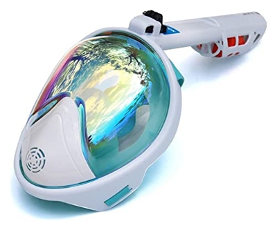 WARRIO Máscara de snorkel para buceo, gafas Diving Máscara de buceo, máscara de buceo subacuática de 180 grados de caminos, visión completa, máscara d